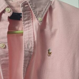 Ralph Lauren Men's Light Pink Casual Button-Down Shirt